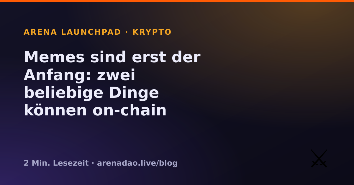 Memes sind erst der Anfang: zwei beliebige Dinge können on-chain kämpfen