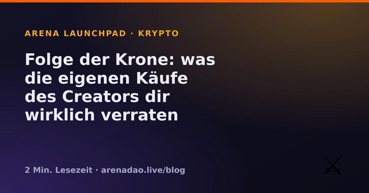 Folge der Krone: was die eigenen Käufe des Creators dir wirklich verraten