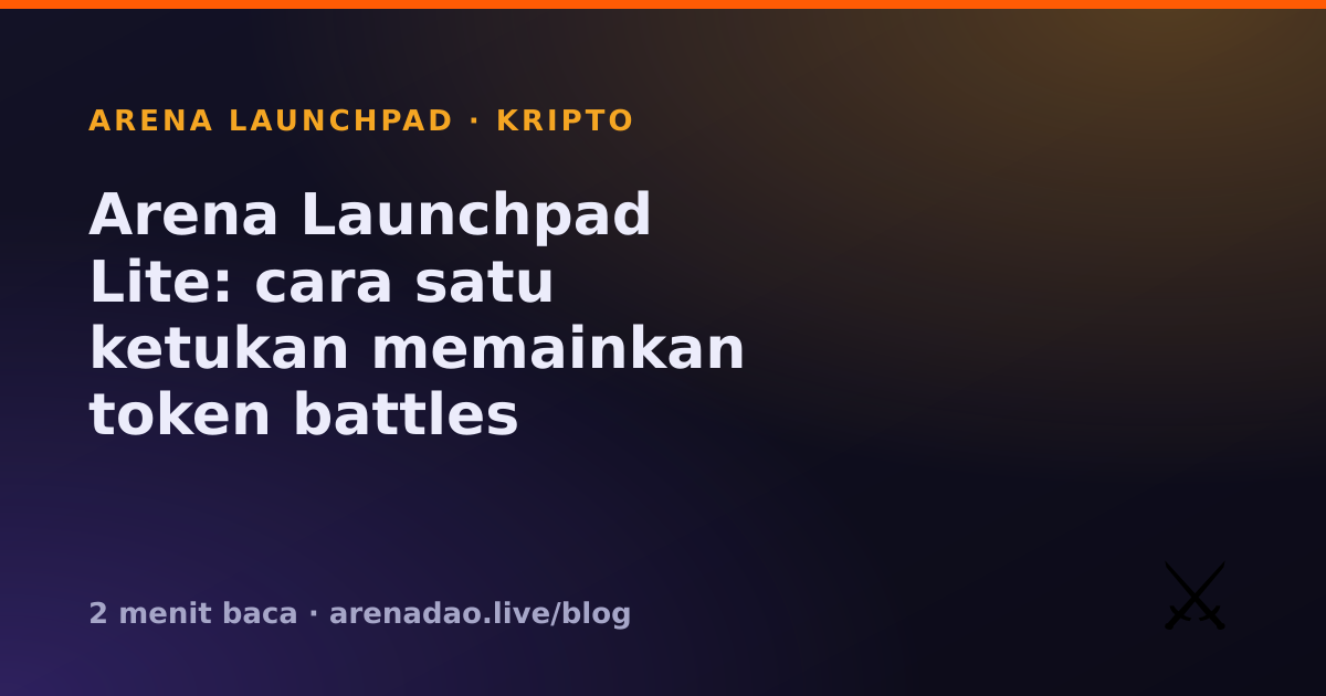 Arena Launchpad Lite: cara satu ketukan memainkan token battles